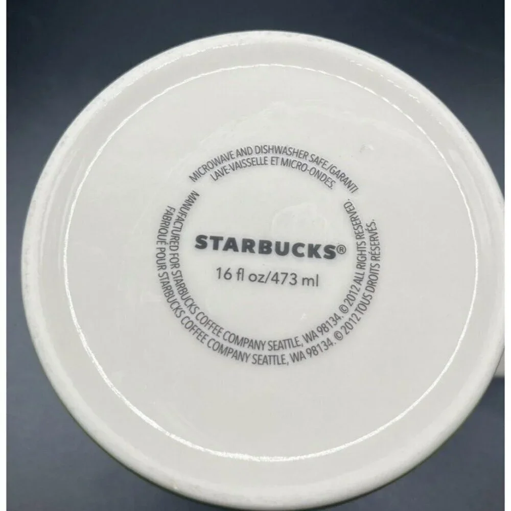 Starbucks Coffee Collector Series Houston Texas Global Icon 16 Oz Mug 2012